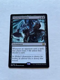 1x PAINFUL QUANDARY - Brothers War/Foundations - MTG - Magic the Gathering - Image 1