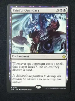 1x PAINFUL QUANDARY - Brothers War/Foundations - MTG - Magic the Gathering - Image 2