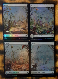 20x FOIL Magic MTG Full Art Land SET Complete BLOOMBURROW /4 STAGIONI / 4 SEASON - Image 2