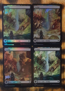 20x FOIL Magic MTG Full Art Land SET Complete BLOOMBURROW /4 STAGIONI / 4 SEASON - Image 4