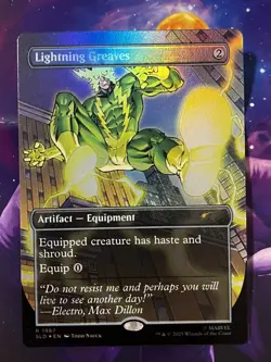 MTG | Lightning Greaves (1987) [Secret Lair Spiderman] ✨FOIL✨ - Image 1