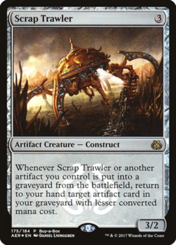 1x FOIL SCRAP TRAWLER - Aether Revolt Buy a Box MTG - NM - Magic the Gathering - Image 1