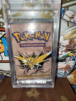 Pokemon TCG WOTC Fossil Booster Pack Zapdos Artwork - Image 1
