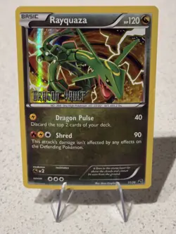Rayquaza 11/20 Stamped Rare Dragon Vault Pokemon LP - Image 1