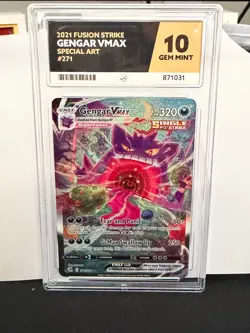 Pokemon TCG Gengar VMAX Alt Art 271/264 Fusion Strike ACE 10 - Image 1