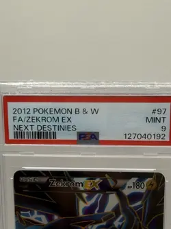 Pokemon TCG Zekrom EX 97/99 Next Destinies Ultra Rare Full Art Holo PSA 9 - Image 2