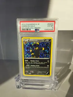 2013 POKEMON BLACK & WHITE PROMO #BW93 UMBREON-HOLO SYLVEON COLL-PROMO PSA 6 - Image 1