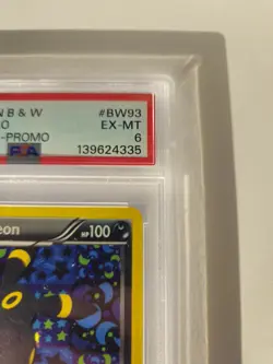 2013 POKEMON BLACK & WHITE PROMO #BW93 UMBREON-HOLO SYLVEON COLL-PROMO PSA 6 - Image 3
