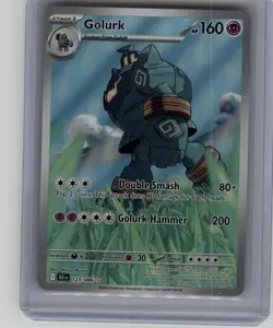 Golurk 123/086 Black Bolt Illustration Rare Full Art Holo Pokemon TCG NM* - Image 1