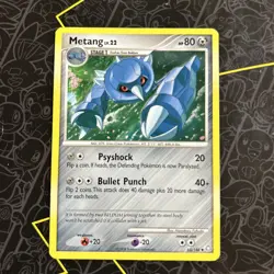 Pokemon TCG Metang LV.22 D&P Legends Awakened 65/146 Regular Uncommon Played D1 - Image 1