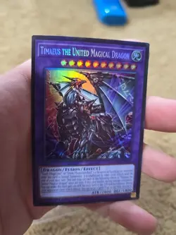 Timaeus The United Magical Dragon Collector Rare 1st MZMU-EN012 NM Yugioh - Image 1