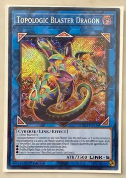 Yugioh! 1x Topologic Blaster Dragon BPRO-EN046 Secret Rare 1st Ed NM - Image 1
