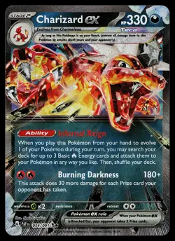 Pokemon Card - Charizard ex Holo Paldean Fates 054/091 Holo - Image 1