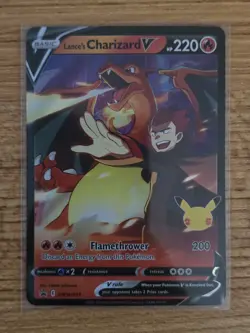 PROMO HOLO Lance's Charizard V SWSH133 NM / M - Celebrations Pokemon Card - Image 1