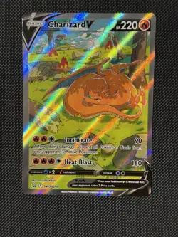 Pokemon Charizard V Full Art Holo Promo SWSH260 HP 220 Sword & Shield Card - Image 1
