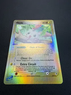 Plusle 8/97 EX Dragon Pokemon Card Reverse Holo NM- - Image 2