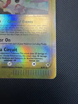 Plusle 8/97 EX Dragon Pokemon Card Reverse Holo NM- - Image 5