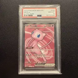 Pokemon Mew EX Ultra Rare Holo Card 193/165 English Edition PSA 10 - Image 1