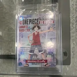 Bandai One Piece Card Game Monkey D. Luffy College Basketball US Voyage P-055 - Image 1