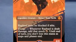 Raphael, Ninja Destroyer (Borderless) - 0218 - MTG TMT NM - Image 3