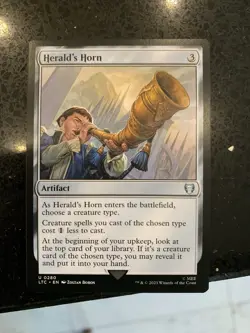 Herald's Horn ~ Commander: The Lord of the Rings [ NM ] [ Magic MTG ] - Image 1