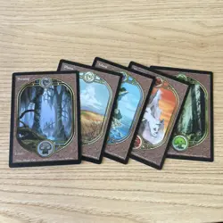 WOTC MTG Vintage Unglued Full Art Land Set (all 5 lands) Unplayed - Image 1