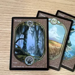 WOTC MTG Vintage Unglued Full Art Land Set (all 5 lands) Unplayed - Image 2