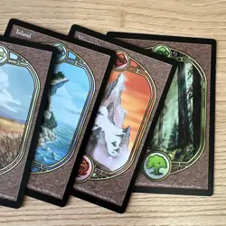 WOTC MTG Vintage Unglued Full Art Land Set (all 5 lands) Unplayed - Image 3