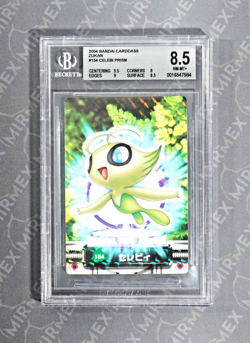 Pokemon BGS 8.5 Celebi Prism #154 Bandai Carddass Zukan 2004 Japanese - Image 2