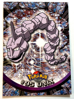 2000 Topps Pokemon TV Animation Edition Onix #95 Blue Topps Logo - Image 1