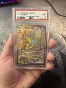 Pokemon Alakazam EX TCG 201/165 Scarlet & Violet 151 PSA 9 Sir - Image 1