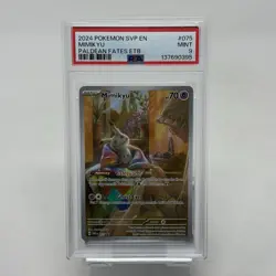 PSA 9 Mimikyu #075 2024 Pokemon Svp En Black Star Promo - Image 1