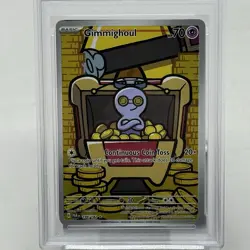 Pokemon Gimmighoul TCG 198/182 SV04 Paradox Rift Illustration Rare PSA 9 - Image 3