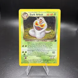 Pokemon Team Rocket Unlimited Dark Arbok 2/82 Holo Rare - Image 1