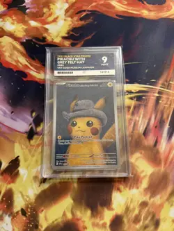 ACE 9 Pikachu With Grey Felt Hat SVP 085 - Van Gogh Museum Promo Pokemon TCG - Image 1