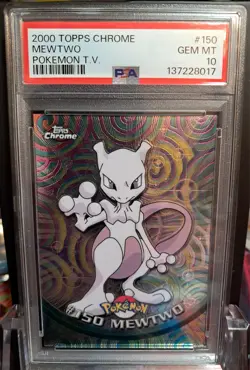 PSA 10 Topps Chrome Pokemon Mewtwo #150 - Image 3