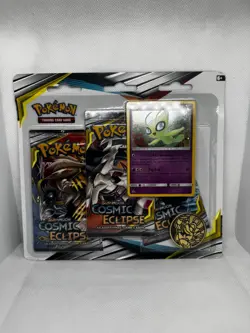 Pokemon Cosmic Eclipse 3 Pack Blister - Celebi - Image 1