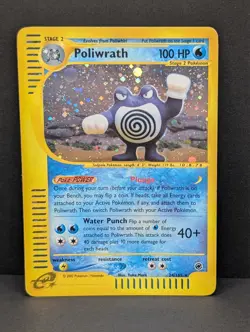 Poliwrath 024/165 Expedition Base Set Holo Rare Pokemon TCG Nintendo e-reader LP - Image 1