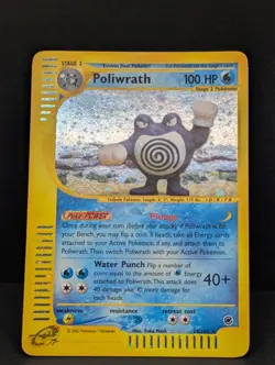 Poliwrath 024/165 Expedition Base Set Holo Rare Pokemon TCG Nintendo e-reader LP - Image 3
