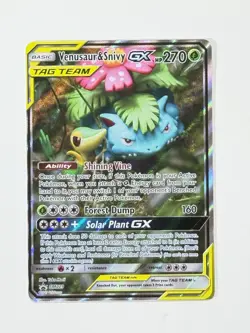 Venusaur & Snivy GX SM229 Pokemon Tag Team Black Star Promo English Mod Play MP - Image 3
