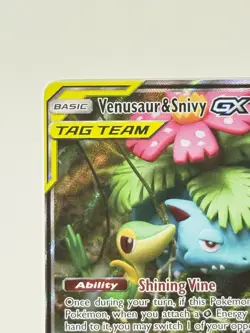 Venusaur & Snivy GX SM229 Pokemon Tag Team Black Star Promo English Mod Play MP - Image 4