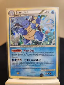 Blastoise 13 Cracked Ice Holo Pokemon TCG LP - Near Mint - Image 2