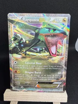 Pokemon Rayquaza ex 85/124 Dragons Exalted Ultra Rare Holo Basic - Image 1