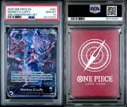 PSA 10 2025 ONE PIECE ENGLISH VERSION 2ND ANNIVERSARY MONKEY D. LUFFY 061 - Image 3