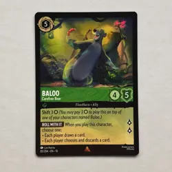 Baloo 85/204 Disney Lorcana Whispers in the Well Regular Rare Card NM - Image 1