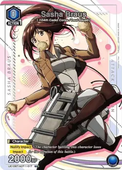 Sasha Braus Alternate Art Foil -UE10BT/AOT-1-017 NM - Union Arena - Image 1
