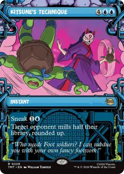 Kitsune's Technique - Foil - Showcase Light Play, English Magic the Gathering MT - Image 1