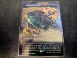 MTG Magic the Gathering FOIL Overgrown Tomb Borderless UNF! - Image 1
