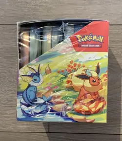 Pokemon TCG: Prismatic Evolutions Mini Tin Display Case | 8 Tins Sealed - Image 2