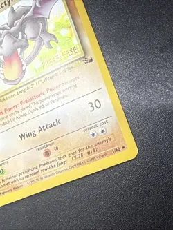 Pokemon Fossil AERODACTYL 1/62 Holo 1ST EDITION PRERELEASE - Image 4